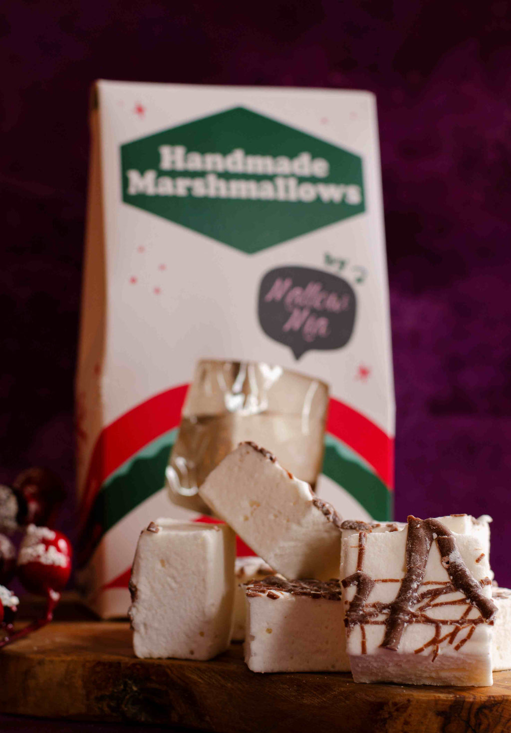 irish cream liqueur & milk chocolate marshmallows 100g box