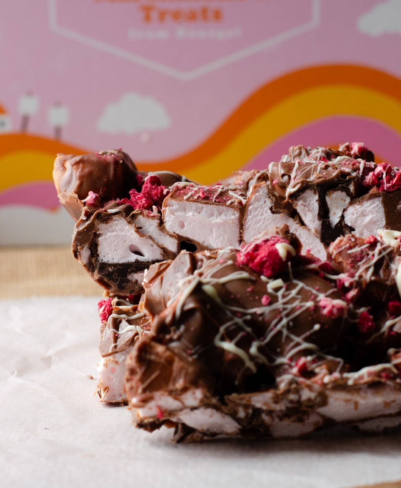 3 Sharing slabs of rocky road - mixed flavour options 450g