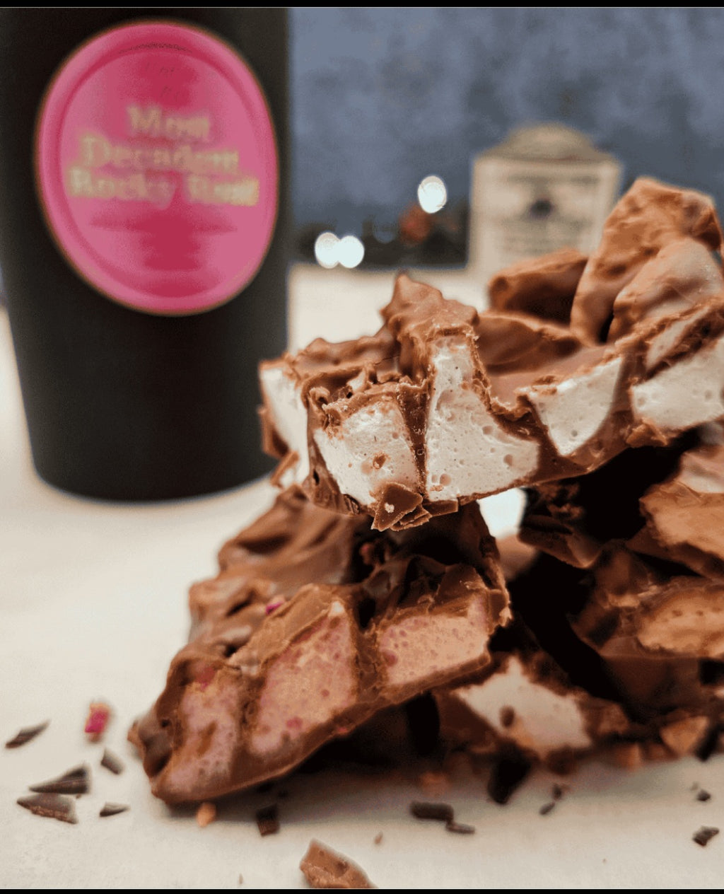 Mixed flavour rocky road  150g box